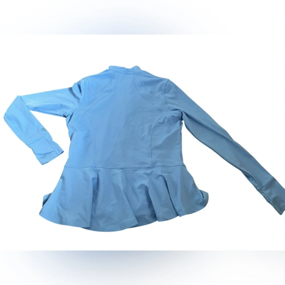 Coolibar Swim shirt/Athletic with UPF 50+ Protection Blue Size Small S - Picture 5 of 8